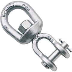 1-1/4" Crosby G-403 Eye & Jaw Swivel - Hot Dip Galvanized