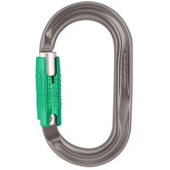 DMM Americano Aluminum Carabiner (3-Stage Locking) - Titanium/Green