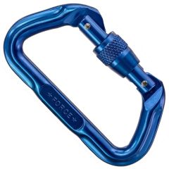 SMC Force D Aluminum Carabiner - Screw Locking - Blue