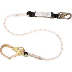 French Creek 6' Rope Shock Absorbing Lanyard (Steel Rebar Hook)