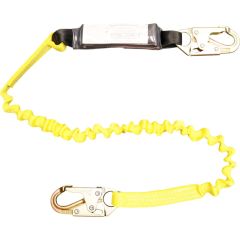 French Creek 6' Elastic Shock Absorbing Lanyard (Steel Snap Hooks)