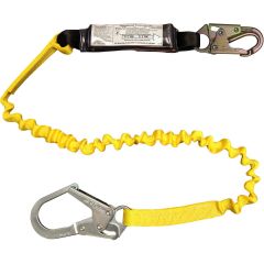 French Creek 6'  Elastic Shock Absorbing Lanyard (Steel Rebar Hook)