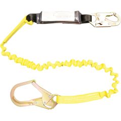 French Creek 6' Elastic Shock Absorbing Lanyard (Steel Rebar Hook)