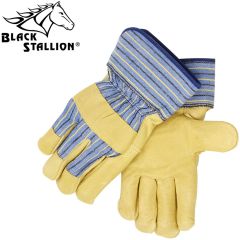 Black Stallion 5P Pigskin Palm Work Gloves - Large